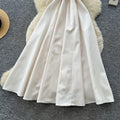 Hepburn style sleeveless dress female summerk-stylewhitehigh waist waist a-line skirt classyeleganceelegant skirt