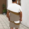 men's short-sleeve and shorts set, casual sportswear set, 3d printed cross-border hot seller, dropshipping available