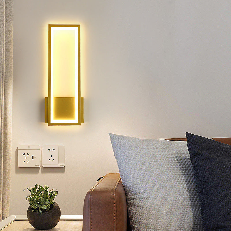 Wall lamp line bedroom bedside led modern simple stairs living room background wall wall wall lamp aisle corridor light luxury