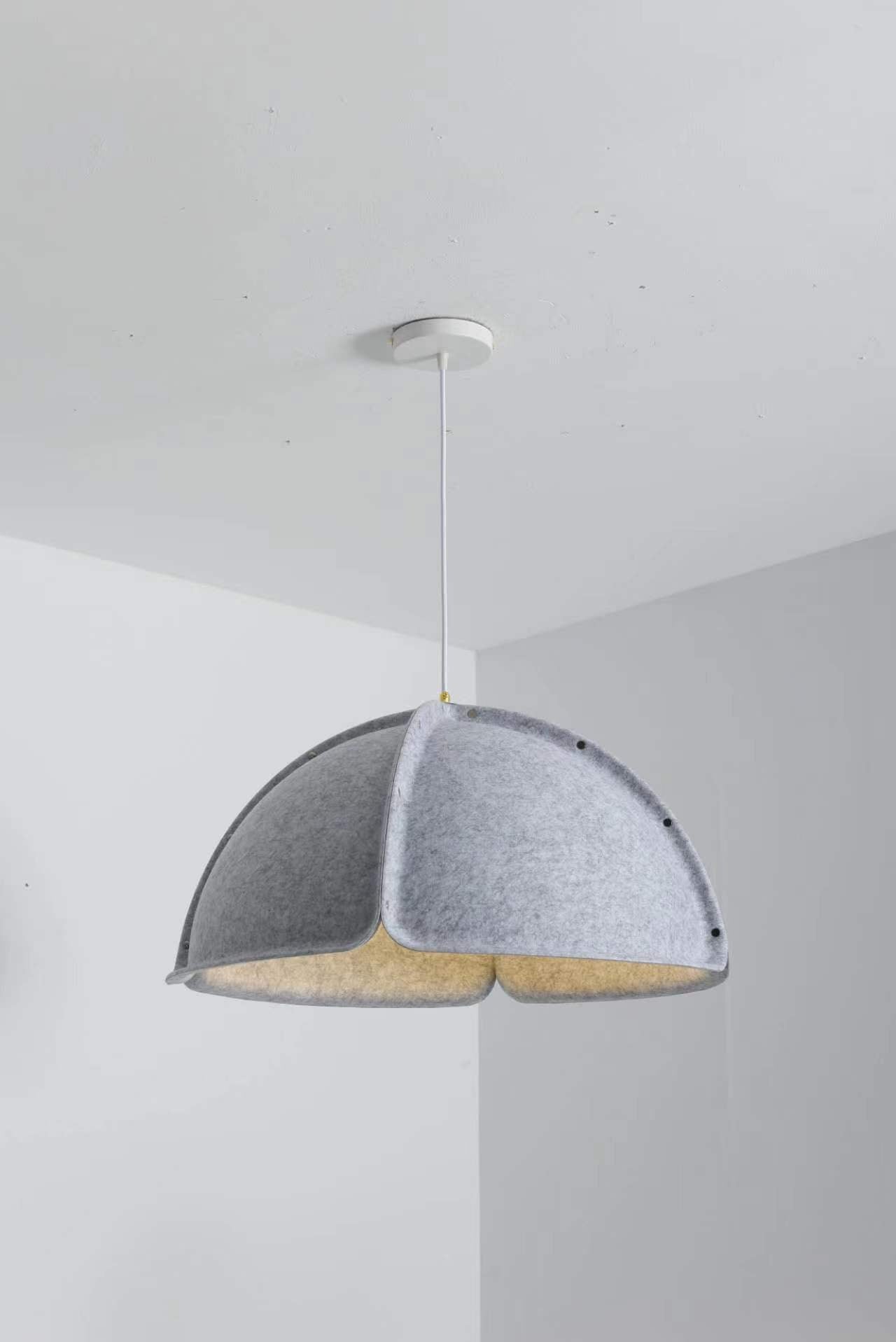 Felt chandelier, restaurant light, bar counter store, modern simple sound-absorbing cafe, home improvement lighting, Zhongshan ancient town lamps