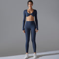 New women's seamless quick-dry yoga outfit set - high-waisted, anti-odor leggings & top for running, workout & fitness