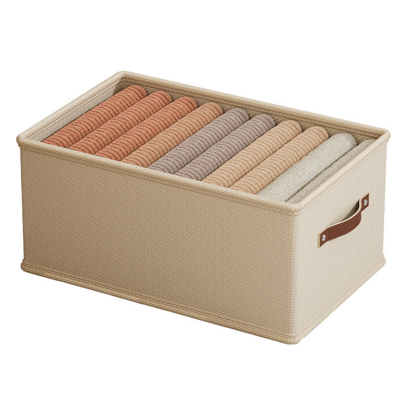 Wardrobe clothes storage box clothing layering artifact household underwear pants sorting basket storage box cabinet drawer type