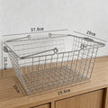 Ins style metal shopping basket iron basket storage basket hand basket desktop miscellaneous storage basket storage basket