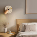 Used wabi-sabi style bedroom bedside wall lamp with switch, terrazzo b&b stairway corridor ambient rotating decorative light