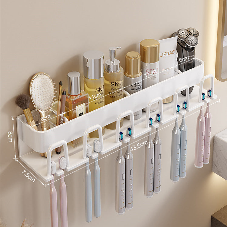 Removable toothbrush rack No punching mouthwash cup holder Wall hanging storage rack Electric toothbrush Toothpaste holder Wholesale