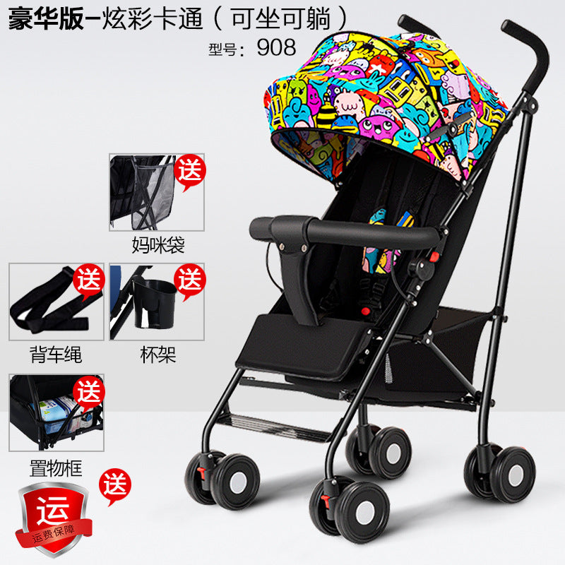 Wholesale baby strollers, umbrella strollers, sit and lie down, lightweight, foldablekids baby umbrella handle stroller, bb stroller, dropshipping