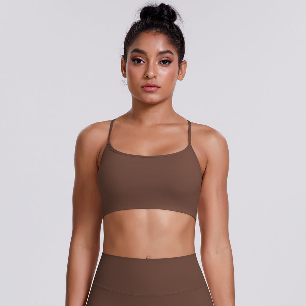 New cloud-feel yoga top: criss-cross back yoga bra tank top - breathable, quick-drying fitness sports bra for women