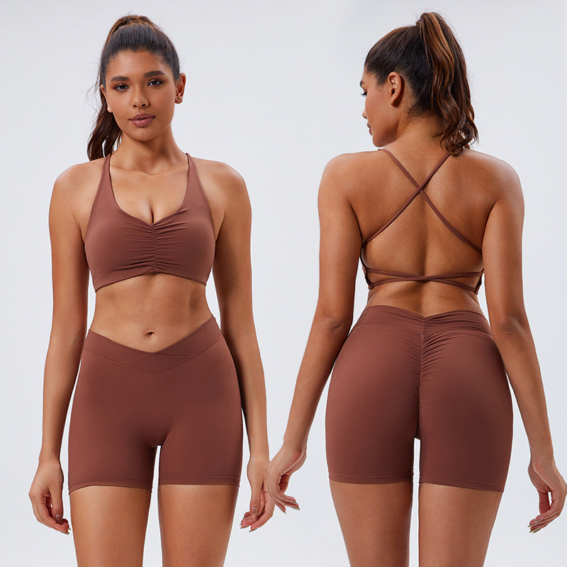 tight yoga wear sports intimates fitness wear high waistslimming look yoga suit guangzhou sports factory personalized
