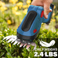 Lithium battery cordless hedge trimmer rechargeable pruner garden single-handed electric hedge cutter weed trimmer lawn shears for home use
