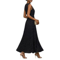 summer new arrival: european and american style polka dot sleeveless dress - french-inspired cinched waist, elegant maxi dress, slimming women's style