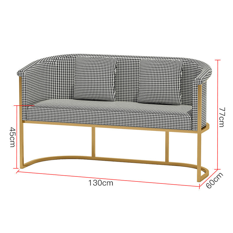 Minimalist sales office negotiation table and chair set, casual round table, hotel/beauty salon booth, business reception sofa