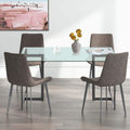 Dining tables modern casual table living room 4 people 6 people rectangular export tempered glass dining table