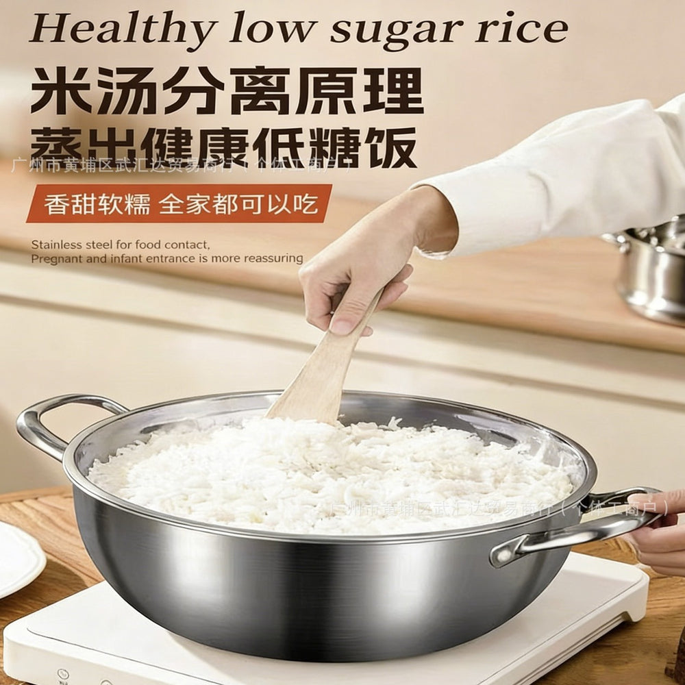 304 stainless steel steamer pot - multi-purpose steamer for home use: perfect for steaming fish, buns, dumplings, and soups. compatible with gas stoves and induction cookers