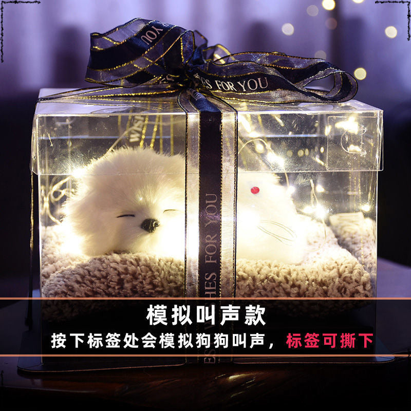 Birthday gifts for girls on Children's Day, children's girlfriends, girlfriends, simulated cats to accompany dolls 61 gift boxes