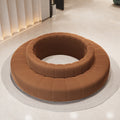 Trendy creative sofa for shopping malls, clubs, and lounges - large round sofa, reception sofa, reversible seating sofa