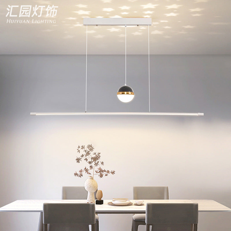 Modern minimalist design geometric wave lighting household chandelier dining room bedroom chandelier planet chandelier bar light