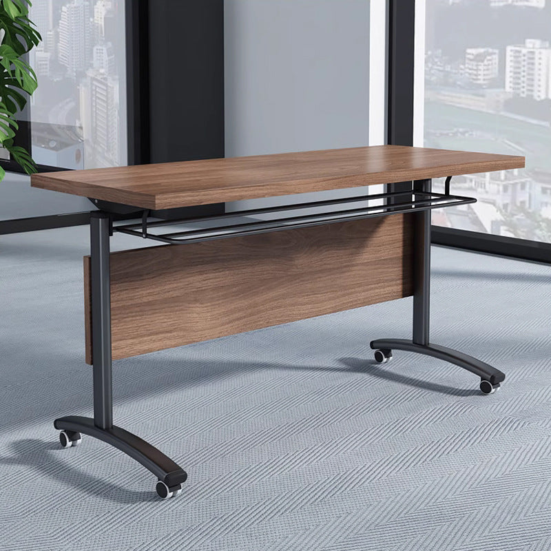 Training table and chair combination mobile splicing employee slot folding conference table activity table long table school class simple table and chair