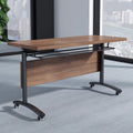 Training table and chair combination mobile splicing employee slot folding conference table activity table long table school class simple table and chair