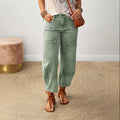 European and american cross-border casual patchwork denim jeans - women's washed loose straight-leg wide-leg pants