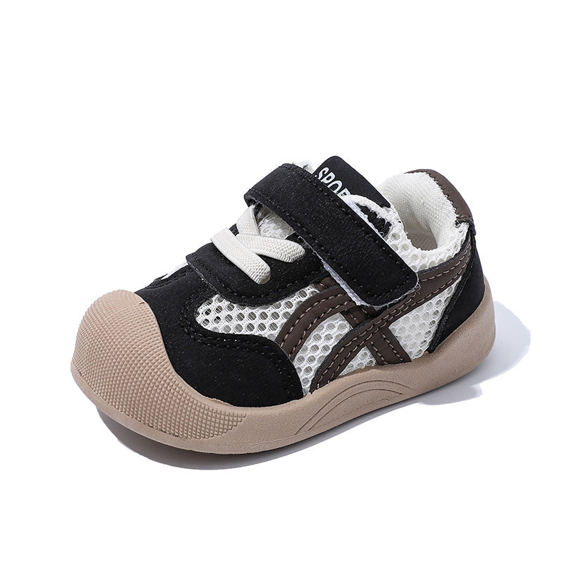 Summer soft-soled sneakers: new hollow-out mesh shoes for babies, boys, and girls - durable casual sneakers for toddlers and first walkers