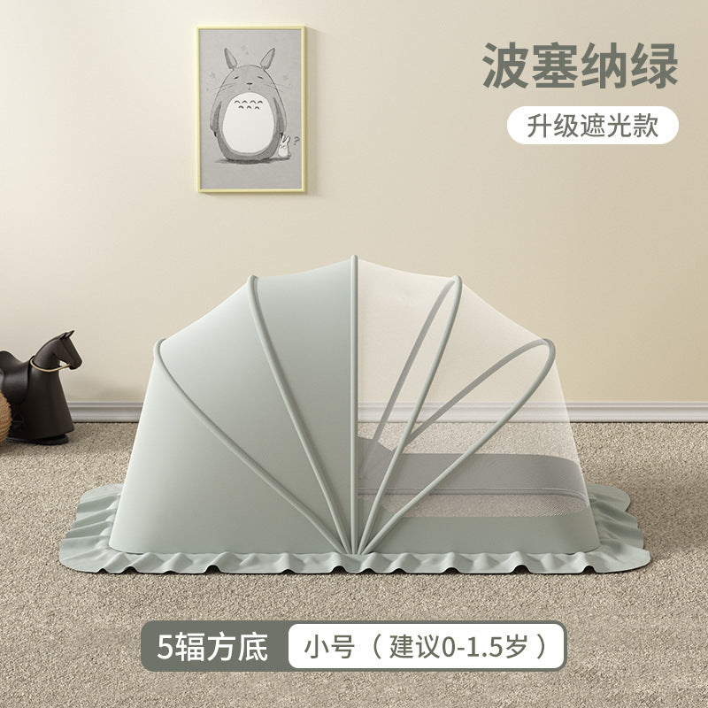 Baby mosquito net canopy - full coverage, foldable, universal fit for cribs