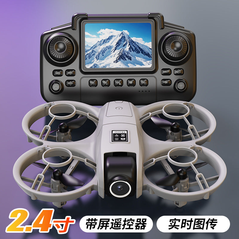 Yl3 mini quadcopter with screen, hd dual camera aerial photography drone, optical flow positioning remote control aircraft toy