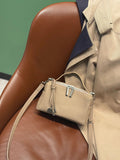Women's fashionable and high-quality handbag - 2026 new retro minimalist boston shoulder & crossbody bag - small square bag