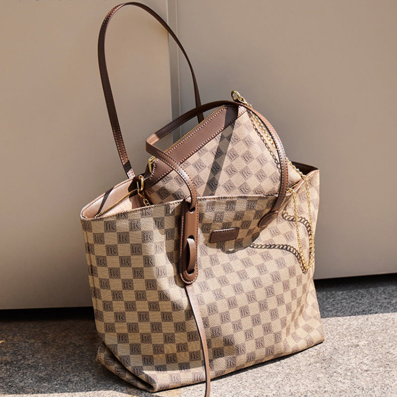 Bag 2026new arrivaltote bag shoulder bag large capacity satchel bag classy sense of stylefashion large bag canvas bag