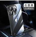 Suitable for iphone 16 electroplated pc frameless mobile phone case 15 transparent apple 14 comes with lens film all-inclusive hard case