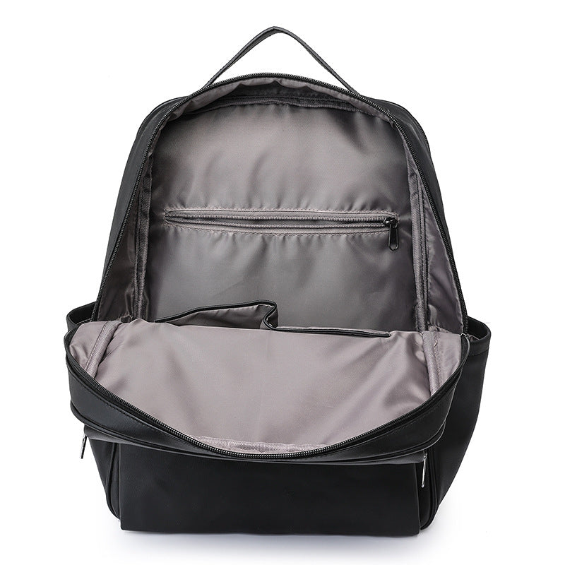 New European and American  men's backpack large capacity PU backpack retro women's backpack backpack wholesale