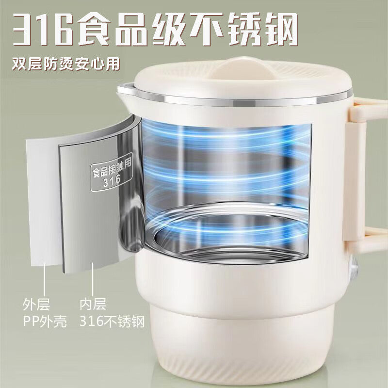 portable foldable water kettle 36 stainless steel electric kettle for home boiling water travel mini hot water kettle