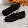 plus sizebows bean shoes for women spring & fallnew arrivalcasual suede shallow mouth slip-on soft bottomflatswholesale