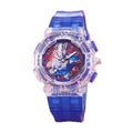 Ultraman watch kids toy boys cartoon luminous electronic watch 3-6 years old children mancero birthday gift