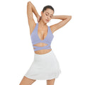 New arrival slit sports skirt slimming look to cover the crotch fashion tape tennis skirt silm sports skirt badminton skirt