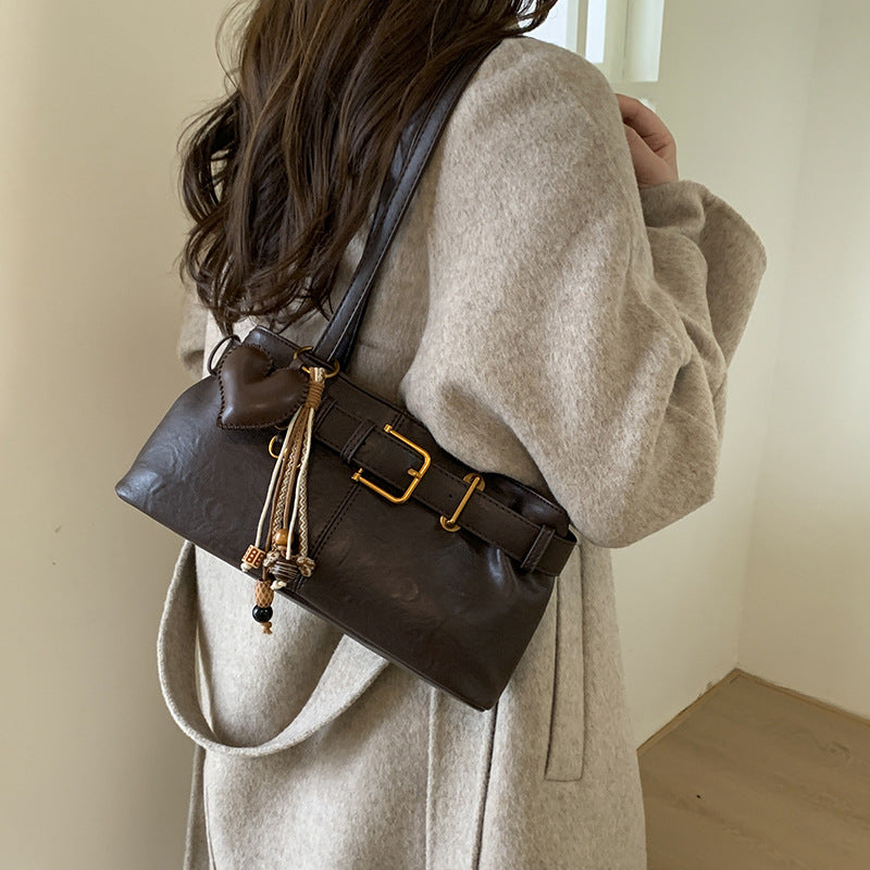 new arrivalsense of design armpit bag for women 2025fall and winterretro high-looking shoulder bag niche styleeasiest for match crossbody bag