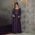 European and american  elegance long dress evening dress heavy industry hot diamond cross-border clothing women's large size dress