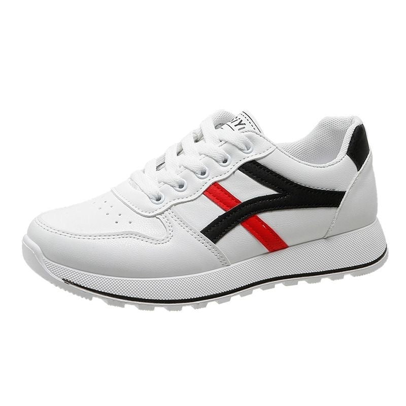 Women's shoesfall and winter german training white shoeseasiest for matchniche style thin sole sports student board shoes women's forrest gump casual board shoes