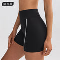 High-waisted, figure-hugging, color-blocked, cross-border camisole, shockproof, push-up, high-waisted, butt-lifting running and fitness shorts yoga set for women