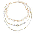 Pearl necklace wholesale: european & american cross-border jewelry sets for women - beach vacation style, seashell necklaces, light luxury niche accessories
