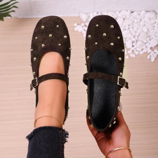 spring/autumn new arrivals: women's flat shoes for cross-border e-commerce, plus sizes available. 0.5cm heel height difference. wholesale options available. dropshipping to  and