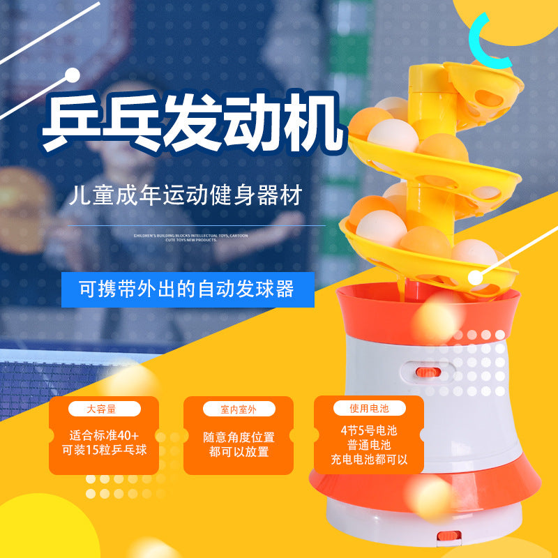kids table tennis training device electric ball machine sports ball machine kids ejection ball toy