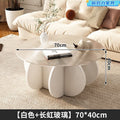 Glass coffee table accessible luxury modern living room for home small apartment casual round popular table normcore pumpkin coffee table