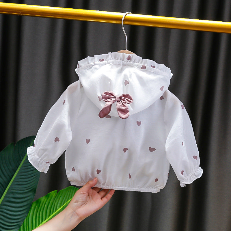 Baby girl summer  new arrival: lightweight, breathable air conditioning shirt for toddlers and infants