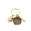 Car keychain pendant makes money overnight brass solid small gourd wholesale chinese style men's and women's wallet hanging accessories
