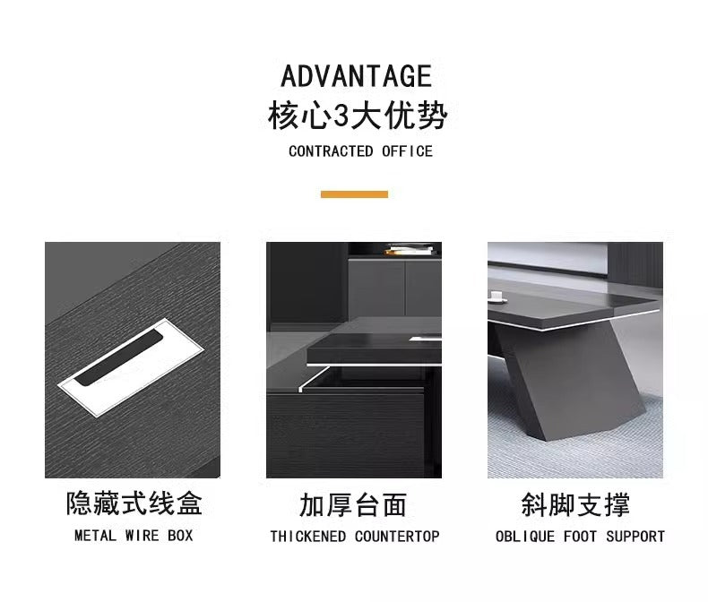 Boss desk office desk casual modern manager desk supervisor desk executive desk