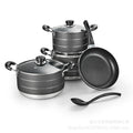 Personalized european style non-stick pan industrial set of single bottom frying pan cooking casual style kitchen for home pot suit soup pot