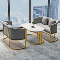 2+2+ long coffee table "gray velvet"