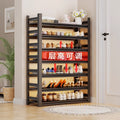 Steel shoe rack for home door multi-layer floor-standing storage rack large-capacity iron storage rack entrance door simple shoe cabinet