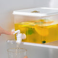 exclusive refrigerator cold water kettle with faucet 3l capacity lemon fruit teapot beverage juice teapot cold water kettle