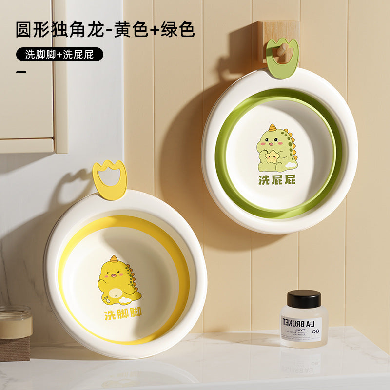 Factory direct foldable washbasin - portable baby wash basin, plastic household infant basin
